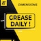 Fuel Stickers Grease Daily Sticker, Lubricate Daily, Machinery and Equipment, Heavy Duty, 2in x 1in, 4PK Z-2X1GREASE-4PK - alternate 3